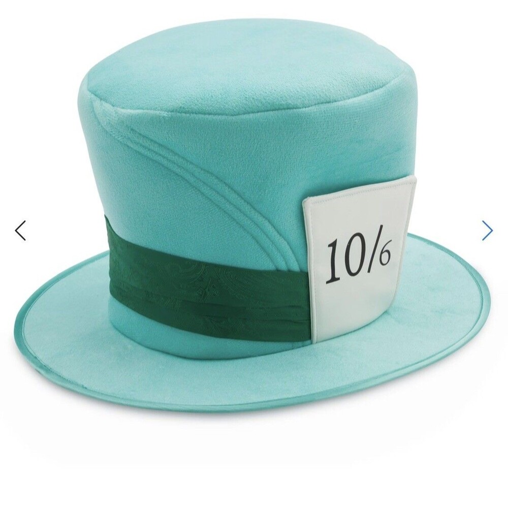 Disney Alice In Wonderland Mad Hatter Blue Top Classic Hat Brand New Adult Size